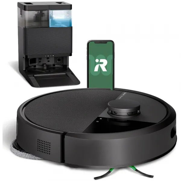 iRobot Roomba Plus 405 Combo + AutoWash dock - black - Robotický vysávač s mopom