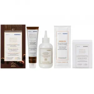 Korres Argan Oil permanentná farba na vlasy s arganovým olejom odtieň 6.7 Cocoa 50 ml