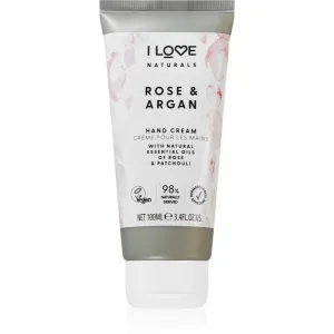 I Love Naturals Rose & Argan hydratačný krém na ruky s vôňou ruží 100 ml