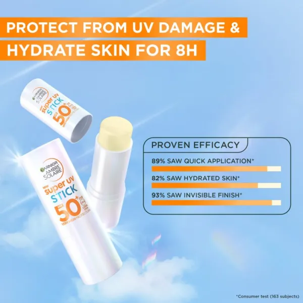 Garnier Ambre Solaire Super UV Stick ochranná hydratačná tyčinka s bambuckým maslom 9 g