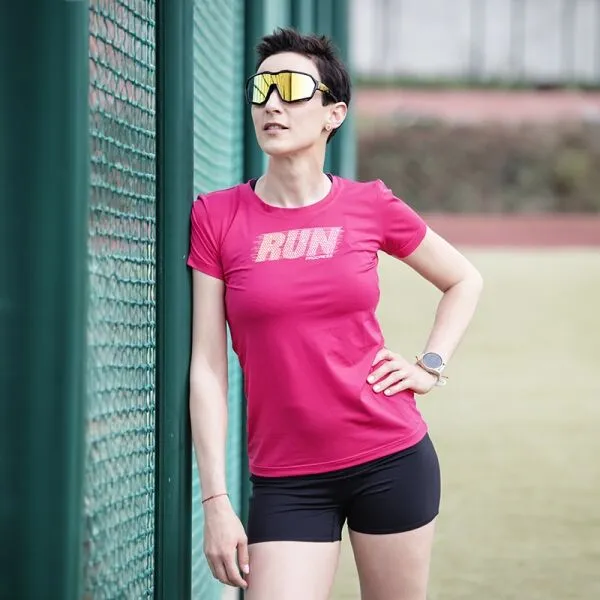 PROGRESS DEPORTA RUN Dámske športové tričko, ružová, veľkosť