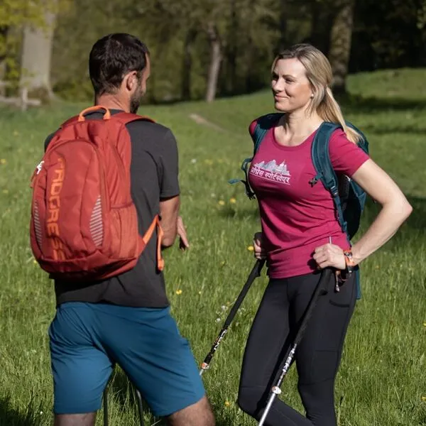 PROGRESS AROMA NEPAL Dámske outdoorové tričko, červená, veľkosť