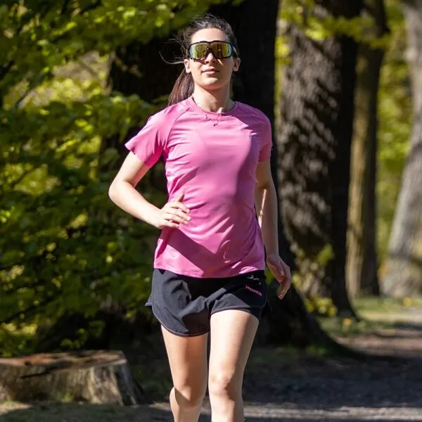 PROGRESS KAMILA Dámske tričko na behanie, ružová, veľkosť