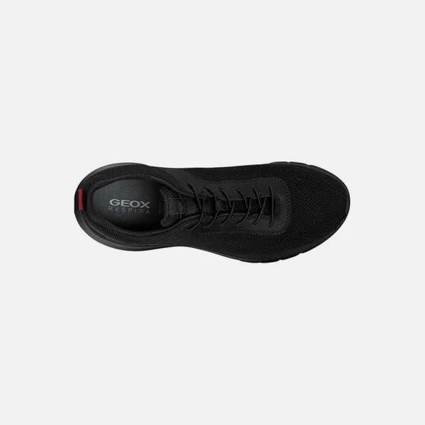 Black men's sneakers Geox Monreale A - Men's
