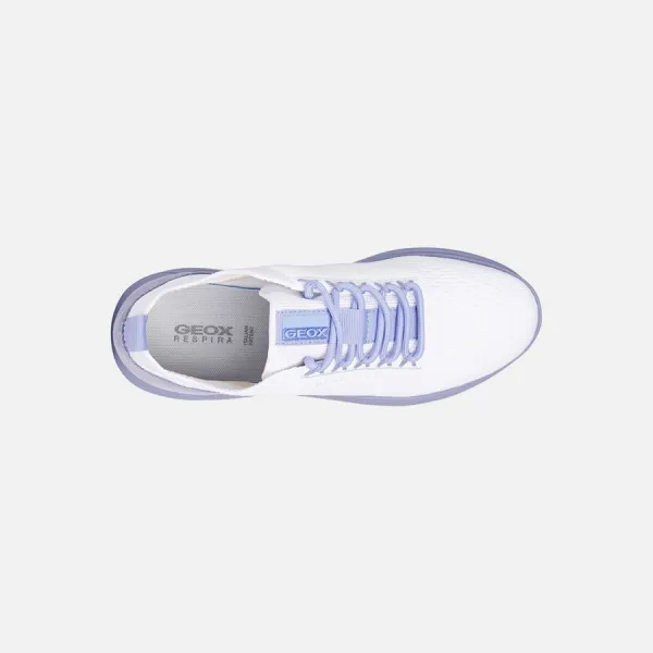 White women's sneakers Geox Spherica A - Women's