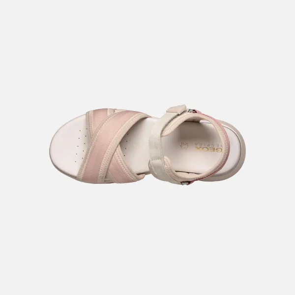 Beige women's sandals Geox Sorapis + Grip A - Women's