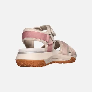 Beige women's sandals Geox Sorapis + Grip A - Women's