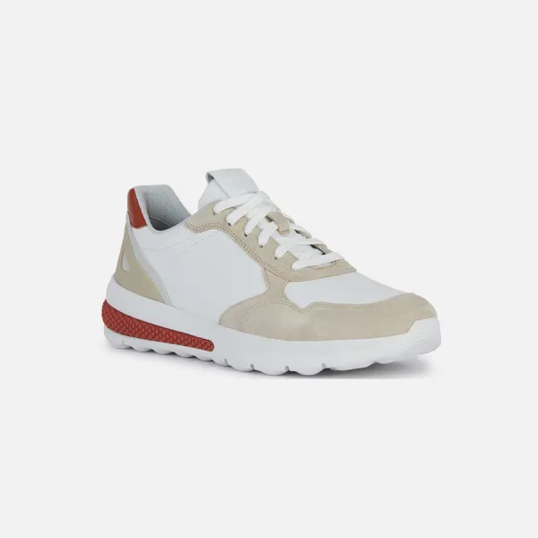 White men's sneakers Geox Spherica Actif A - Men's