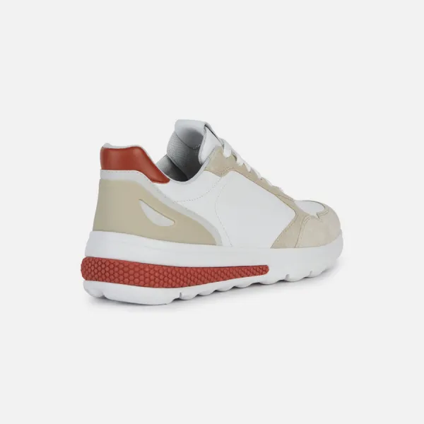 White men's sneakers Geox Spherica Actif A - Men's