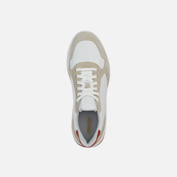 White men's sneakers Geox Spherica Actif A - Men's