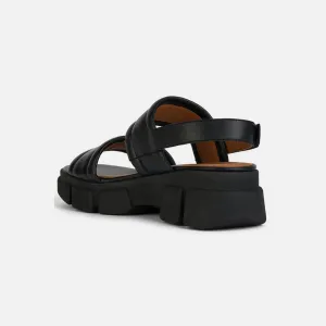 Black women's sandals Geox Lisbona A - Women's