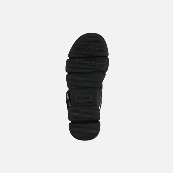 Black women's sandals Geox Lisbona A - Women's