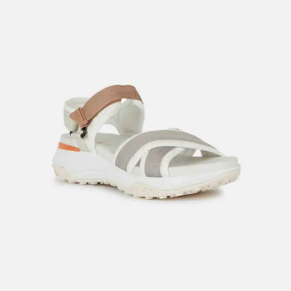 Grey women's sandals Geox Sorapis + Grip A - Women's