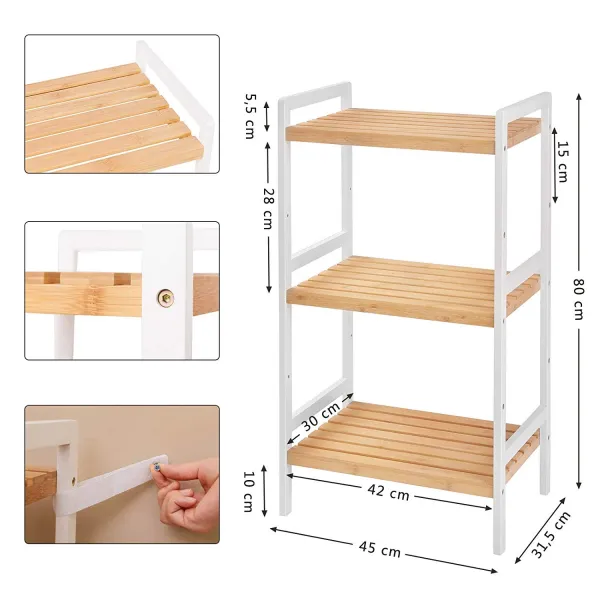 SONGMICS Praktický regál SKU Amari hnědý