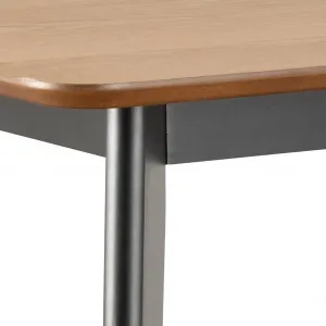 Actona Barový stůl Roxby 120 cm z masivu dub přírodní/černý