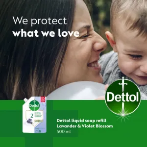 Dettol tekuté mydlo (NÁHRADNÁ NÁPLŇ) 500 ml - Levanduľa