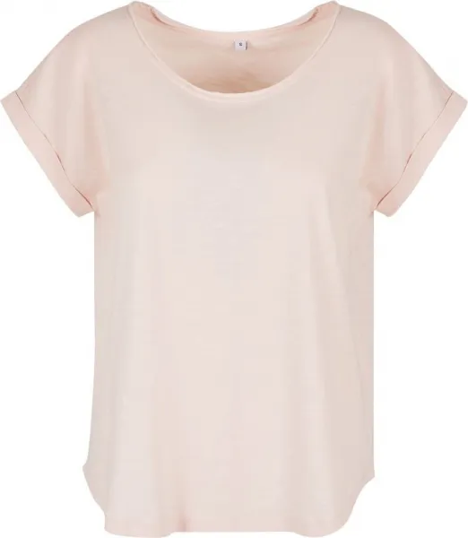 CottonClassics Dámske jednofarebné tričko s krátkym rukávom – viac farieb, XS–5XL Farba: Cherry, Veľkosť: M
