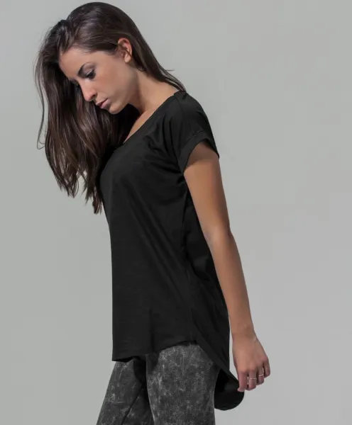 CottonClassics Dámske jednofarebné tričko s krátkym rukávom – viac farieb, XS–5XL Farba: Cherry, Veľkosť: M