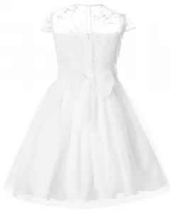 Fashionkids Dievčenské šaty REBECCA 158 Farba: Biela, Veľkosť: 158