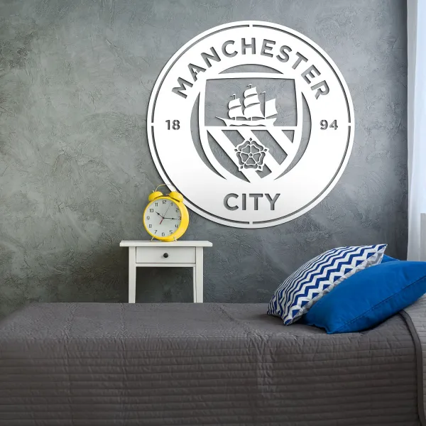 Drevené logo klubu - Manchester City