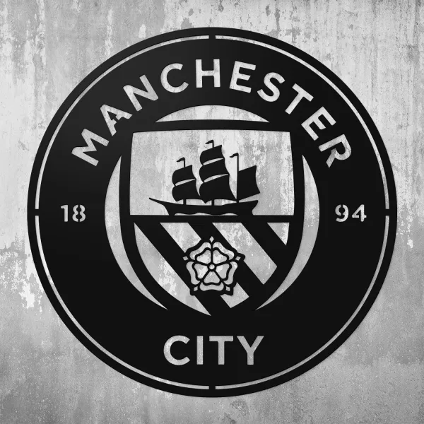 Drevené logo klubu - Manchester City
