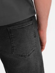 Originálne pánske kraťasy rifľové-čierne