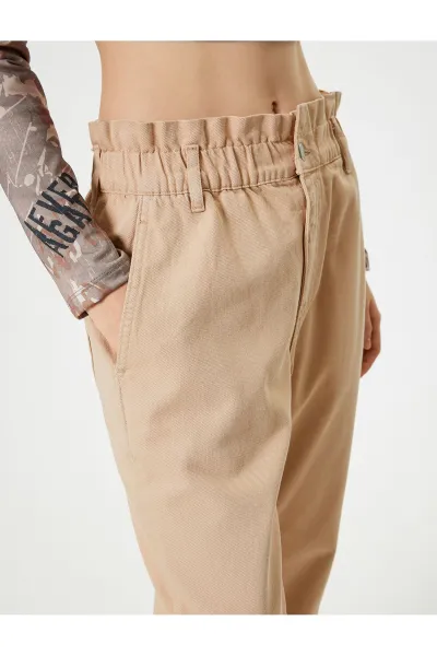 Koton High Waist Baggy Denim Pants Cotton - Baggy Jeans