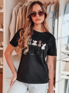 Dámske tričko s potlačou MANETEE čierne