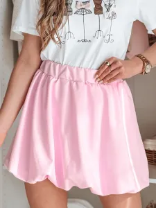 Dámska mini sukňa bombka PUFFELLA ružová