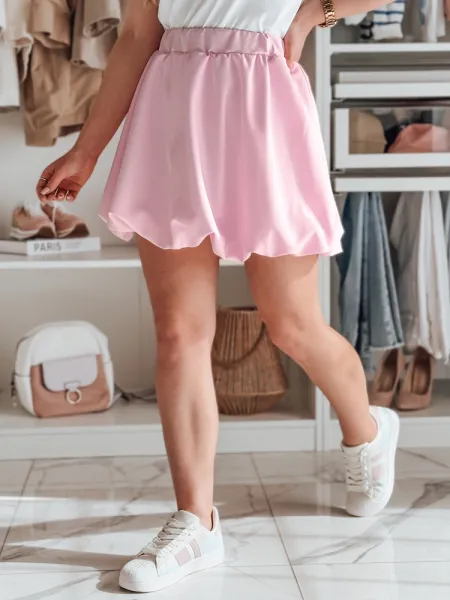 Dámska mini sukňa bombka PUFFELLA ružová