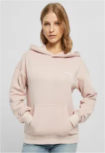 Women's small embroidery Terry Hoody pink