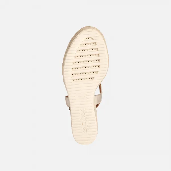Gold women's sandals Geox Ponza - Women's