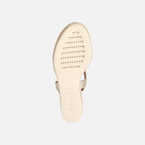 Gold women's sandals Geox Ponza - Women's