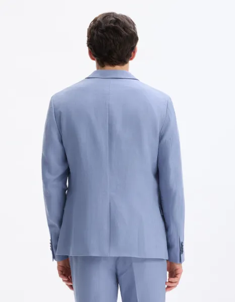 Celio Linen Jacket slim Buhot2 - Men's