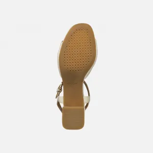 Cream women's sandals Geox New Eraklia 50 T - Women's