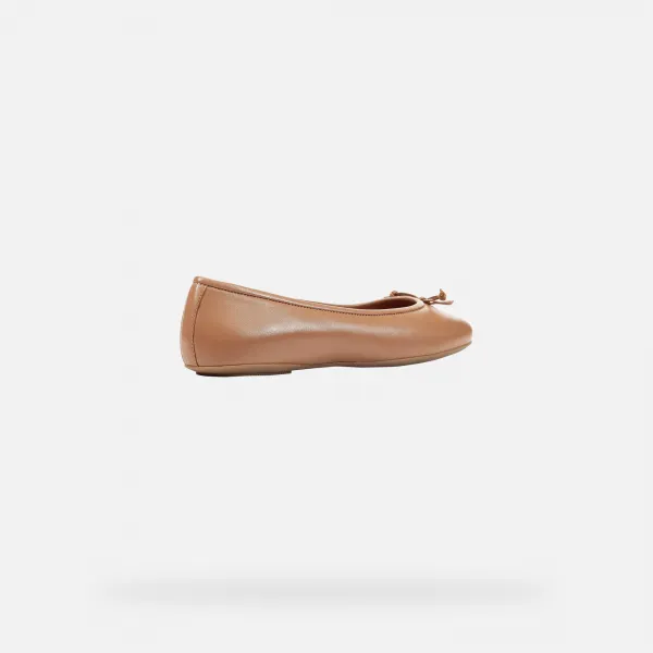 Brown women's ballet flats Geox Palmaria - Women's