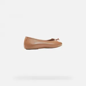 Brown women's ballet flats Geox Palmaria - Women's