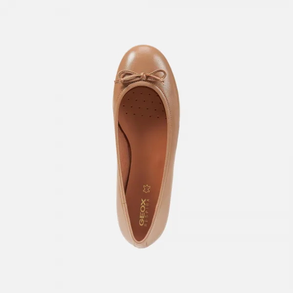 Brown women's ballet flats Geox Palmaria - Women's