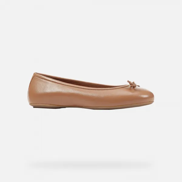 Brown women's ballet flats Geox Palmaria - Women's