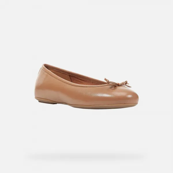 Brown women's ballet flats Geox Palmaria - Women's