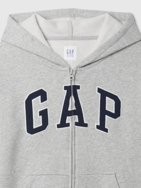 GAP V-BAS HERITAGE FZ Chlapčenská mikina, sivá, veľkosť