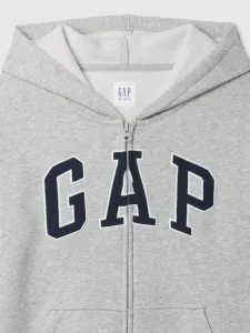 GAP V-BAS HERITAGE FZ Chlapčenská mikina, sivá, veľkosť