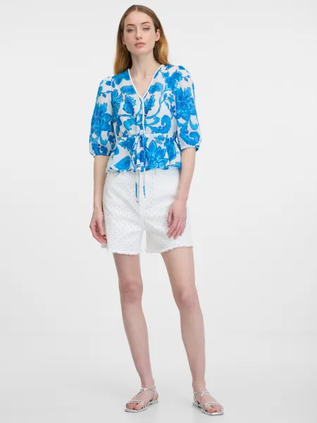 Blue Women's Patterned Blouse ORSAY - Women's