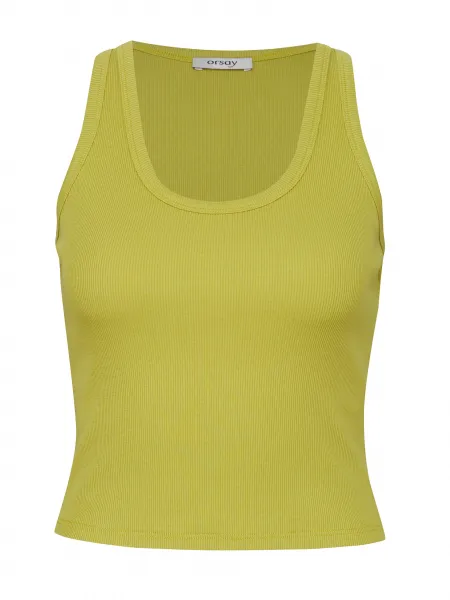 Green women's crop tank top ORSAY - Women's
