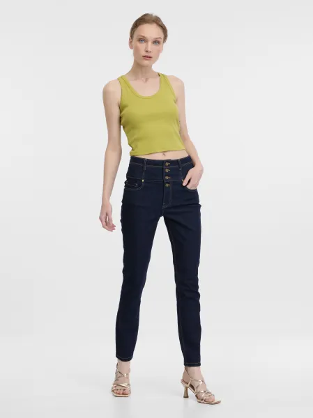 Green women's crop tank top ORSAY - Women's