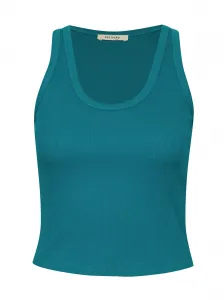 Turquoise women's crop tank top ORSAY - Women's
