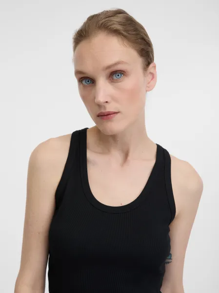 Black women's crop tank top ORSAY - Women's