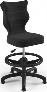 ENTELO Detská stolička Petit Black 3 HC+F s oporným kruhom, čierna Velvet 17