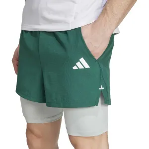 adidas GYM+ 2IN1 SHORT Pánske športové kraťasy, zelená, veľkosť