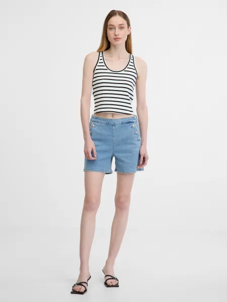 Black and white women's crop tank top ORSAY - Women's